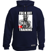 Худи без начеса для качалки "F*ck off, i`m training"